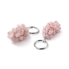 Natural Rose Quartz Keychain KEYC-C050-01B-RS-2