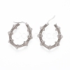 Long-Lasting Plated 304 Stainless Steel Wire Wrapped Hoop Earrings EJEW-D250-04A-P-2