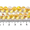 Synthetic Moonstone Beads Strands G-P528-J02-11-4