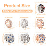 PandaHall 14Pcs 7 Style Zinc Alloy Rhinestone Beads ALRI-PJ0001-01-2