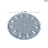 Flat Round Clock Wall Decoration Silicone Molds X-SIMO-PW0001-421-2