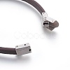 Microfiber Leather Cord Bracelets BJEW-L635-01C-M-5