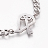 Couples 304 Stainless Steel Link Bracelets Sets BJEW-I283-03-5