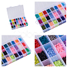 24 Colors Handmade Polymer Clay Beads CLAY-TA0001-05-35