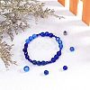 PandaHall Elite 18 Style Blue Glass Beads GLAA-PH0007-08-6