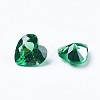 Cubic Zirconia Pointed Back Cabochons ZIRC-WH0001-C08-2