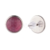 Natural Gemstone Dome/Half Round Stud Earrings for Women EJEW-JE04800-7