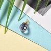 Transparent Glass Charms PALLOY-JF00853-01-4