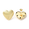 Brass Stud Earrings for Women EJEW-M251-01G-1