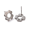 Non-Tarnish 201 Stainless Steel Stud Earring Findings STAS-K241-07P-3