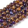 Synthetic Gold Clinquant Stone Beads Strands G-E551-A-4