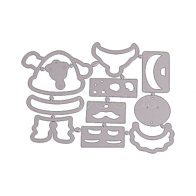 Father Christmas Frame Carbon Steel Cutting Dies Stencils DIY-F036-01-1