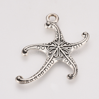 Tibetan Style Alloy Pendants X-TIBE-T011-55AS-FF-1