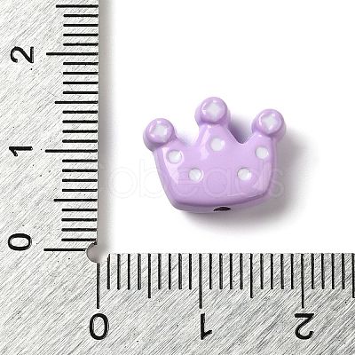 Spray Painted Alloy Enamel Beads PALLOY-S186-13H-1