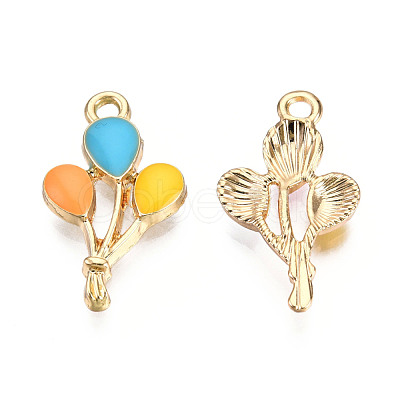 Light Gold Plated Alloy Pendants ENAM-T009-16B-1