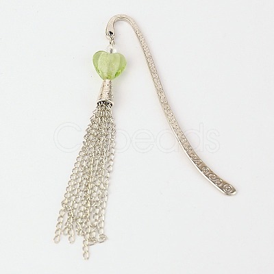 Tibetan Style Tassel Bookmarks/Hairpins AJEW-JK00051-1