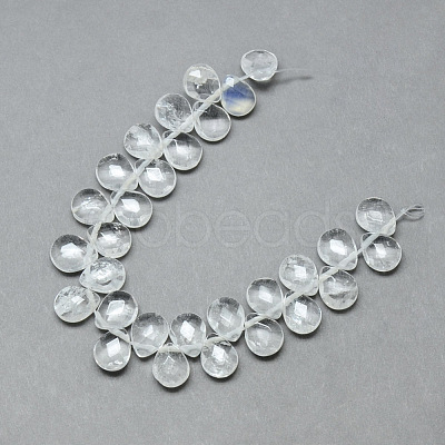 Natural Quartz Crystal Beads Strands X-G-T006-15-1