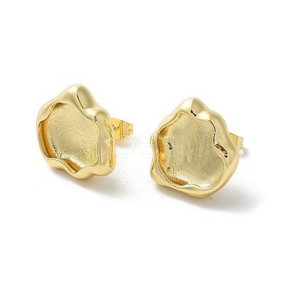 Rack Plating Brass Stud Earring EJEW-C078-01C-G-1