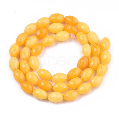 Natural White Jade Beads Strands G-T131-61B-1