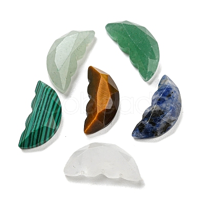 Natural Mixed Gemstone Butterfly Wing Cabochons G-D078-02-1