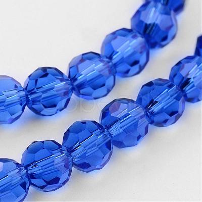 Transparent Glass Bead Strands GLAA-G013-10mm-26-1