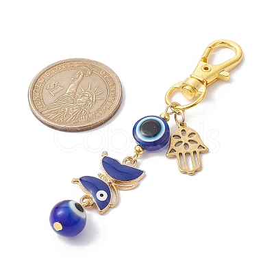 Alloy Enamel Pendant Decorations HJEW-JM01677-05-1