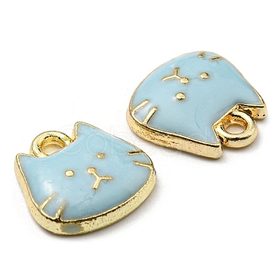 Golden Plated Alloy Charms ENAM-L042-01G-05-1