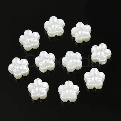 ABS Plastic Imitation Pearl Beads OACR-S020-14-1