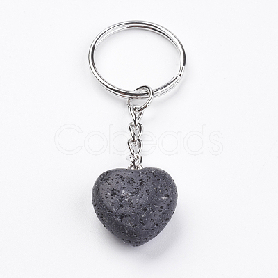 Natural Lava Rock Keychain KEYC-F019-02L-1