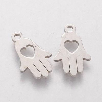 Non-Tarnish 304 Stainless Steel Charms STAS-Q201-T114-1