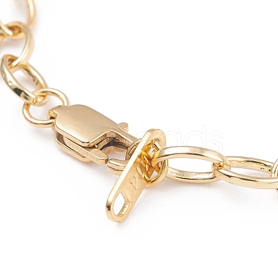 Brass Cable Chain Bracelet X-BJEW-JB07079-1