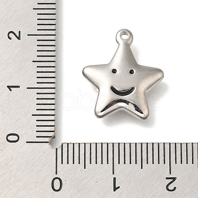 Anti-Tarnish 304 Stainless Steel Pendants STAS-S148-21P-1