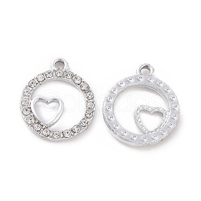 Alloy Rhinestone Pendants ALRI-C008-02P-1