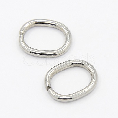 Tarnish Resistant 201 Stainless Steel Open Jump Rings STAS-M008-01-1