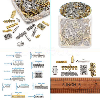 Brass Magnetic Slide Lock Clasps FIND-TA0001-10-1