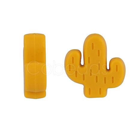 20Pcs Cactus Food Grade Eco-Friendly Silicone Focal Beads JX906D-1