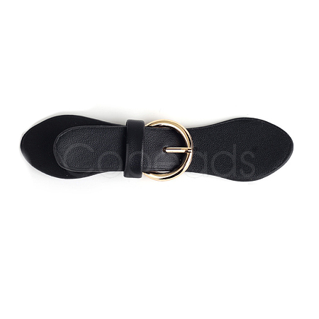 Black PU Leather Buckles FIND-WH0111-285KCG-1