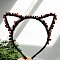 Natural Red Jasper Hair Bands, Cat Eye Hair Bands, for Women Girls, 170x150mm