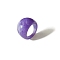 Acrylic Finger Rings, Medium Purple, 17mm, US Size 7 1/4(17.5mm)