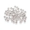 Tibetan Style Beads, Cadmium Free & Nickel Free & Lead Free, Flower, Antique Silver, 4x1mm, Hole: 1mm