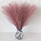 Polyester Imitation Pampas Grass Bouquet for Wedding Party Home Table Decoration, Rosy Brown, 430~450mm, 7 Branches