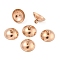 304 Stainless Steel Bead Cap Pendant Bails, for Globe Glass Bubble Cover Pendants, Rose Gold, 10mm, Hole: 1.8mm