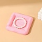 Velvet Jewelry Tray, Display Tray, Square, Pearl Pink, 12x12x2cm