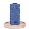 2-Ply Round Cotton Cord, for DIY Craft, Royal Blue, 2mm, about 164.04 Yards(150m)/Roll