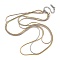 304 Stainless Steel Multi Layered Round Snake Chain Necklaces, Mixed Color, 17.72 inch(45cm)