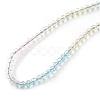 Bling Glass Round Beaded Necklace for Women NJEW-PH01490-02-2