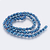 Electroplated Non-magnetic Synthetic Hematite Bead Strand G-E495-06D-2