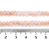 Half Rainbow Plated Faceted Rondelle Glass Bead Strands EGLA-L007-B05-4mm-4