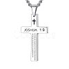 Stainless Steel Cross Pendant Necklace for Men RC3506-2-1