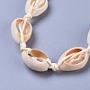 Adjustable Cowrie Shell Beaded Necklace and Bracelets Jewelry Sets SJEW-JS01019-01-8